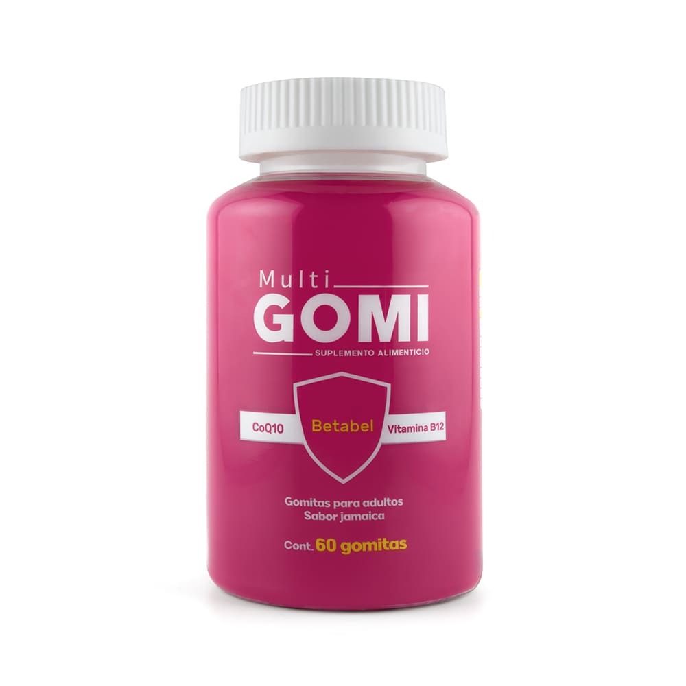 GOMITAS BETABEL/CQ10/VITAMINA B12 60PIEZAS